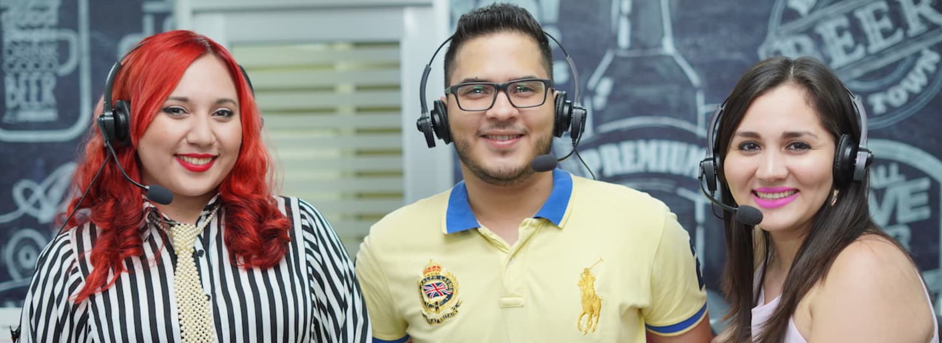 Colaboradores del Call Center de Cervecería Hondureña