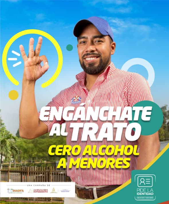Pieza gráfica de colaborador Cervecería Hondureña Engánchate al trato