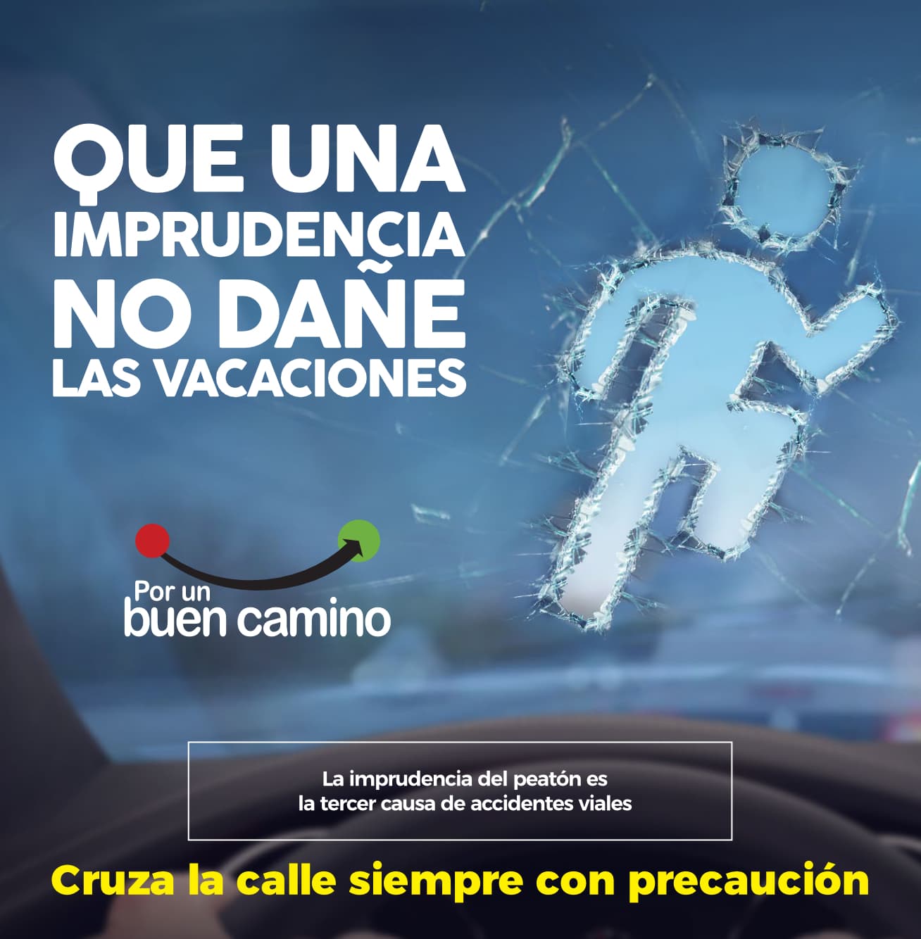 Pieza Gráfica de accidente vial persona Cervecería Hondureña