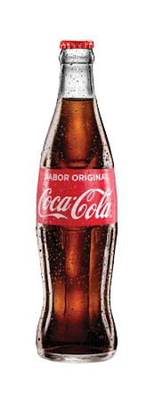 Refresco Coca Cola sabor original vidrio 354ml cervecería hondureña