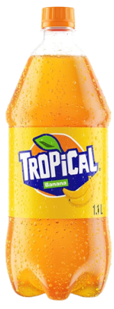 Refresco Tropical Banana Tropical PET 1.1L cervecería hondureña Banana Tropical Botella PET 