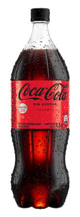 Refresco Coca Cola sin azúcar PET 1.5L cervecería hondureña Coca Cola sin azúcar Botella PET 