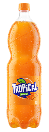 Refresco Tropical Naranja Tropical PET 1.5L cervecería hondureña Naranja Tropical Botella PET 