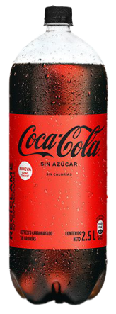 Refresco Coca Cola sin azúcar PET 2.5 L cervecería hondureña Coca Cola sin azúcar Botella PET 