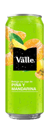 Otras Bebidas Del Valle Piña Mandarina Lata 330 ML cervecería hondureña Del Valle Piña Mandarina Lata 330 ML 