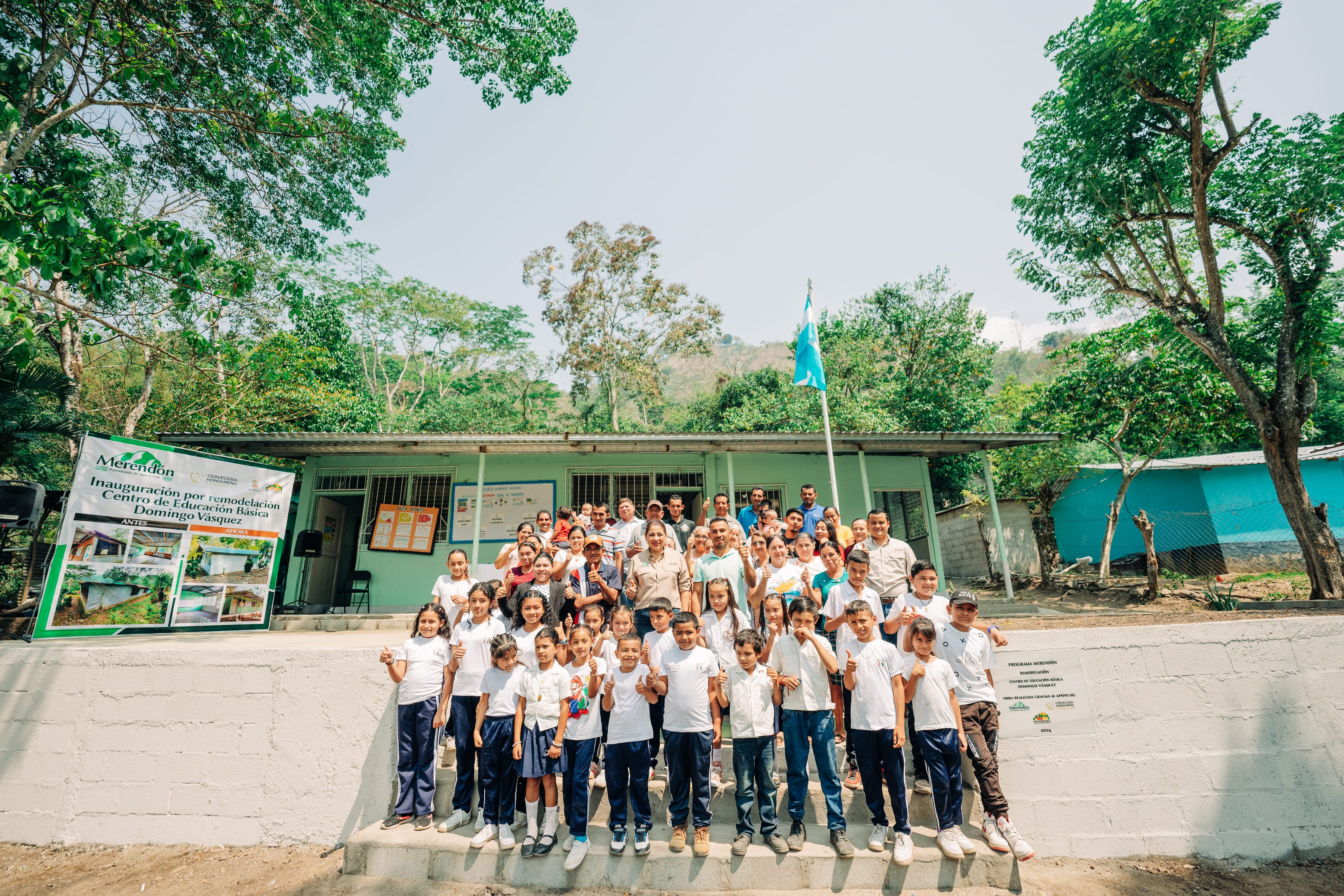 Fundación Cervecería Hondureña inaugura escuelas en El Merendón  cerveceria hondureña