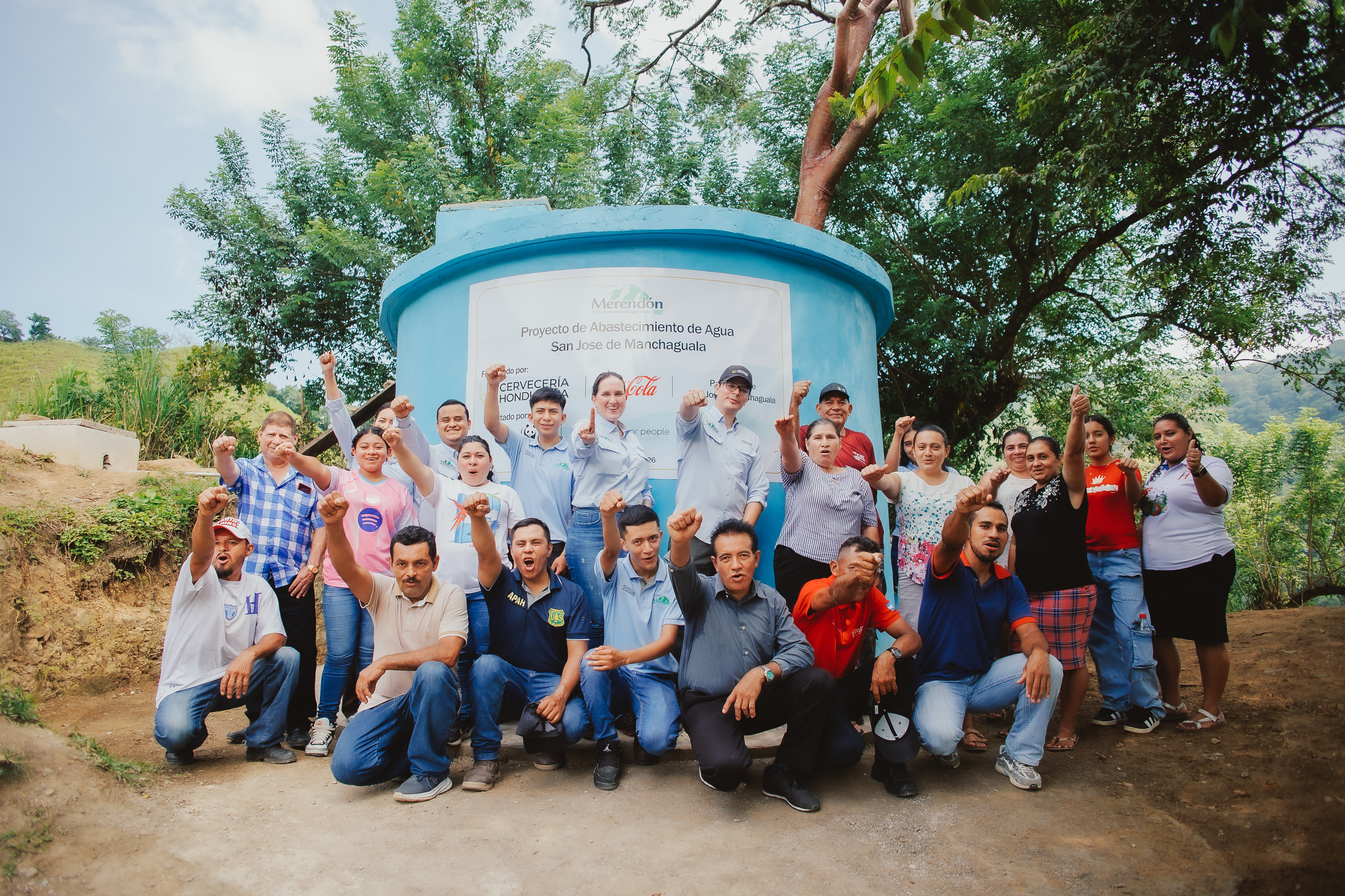 Entregamos un nuevo proyecto de agua comunitaria en El Merendón  cerveceria hondureña